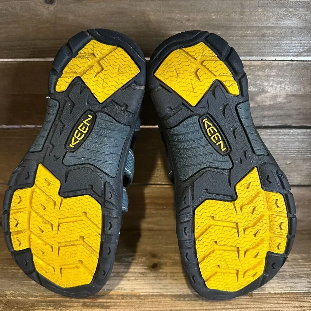 Childrens Big Kids Keen Newport H2 Waterproof‎ Blue Shoes Sandals Size 4 Y GUC